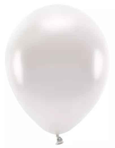 100 palloncini ecologici bianco perla 26 cm