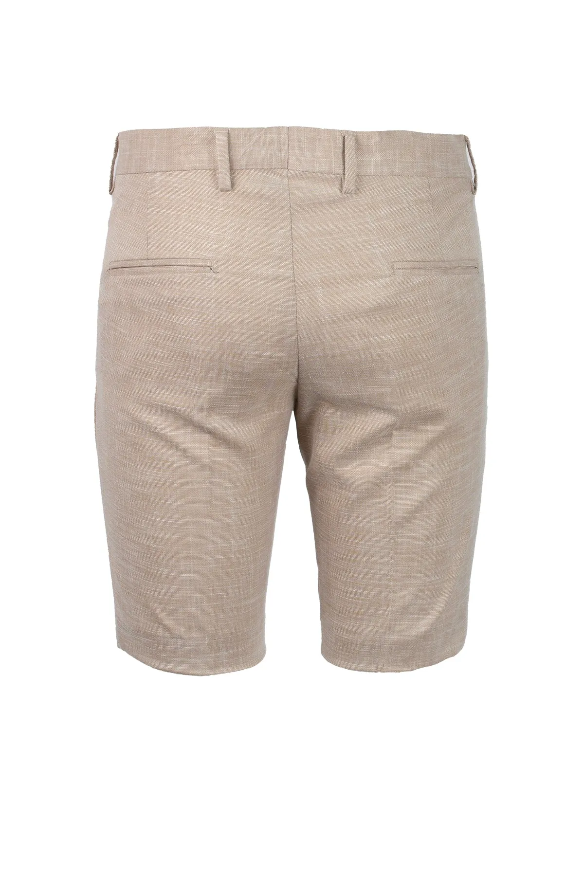 Bermuda misto lino Made in Italy uomo