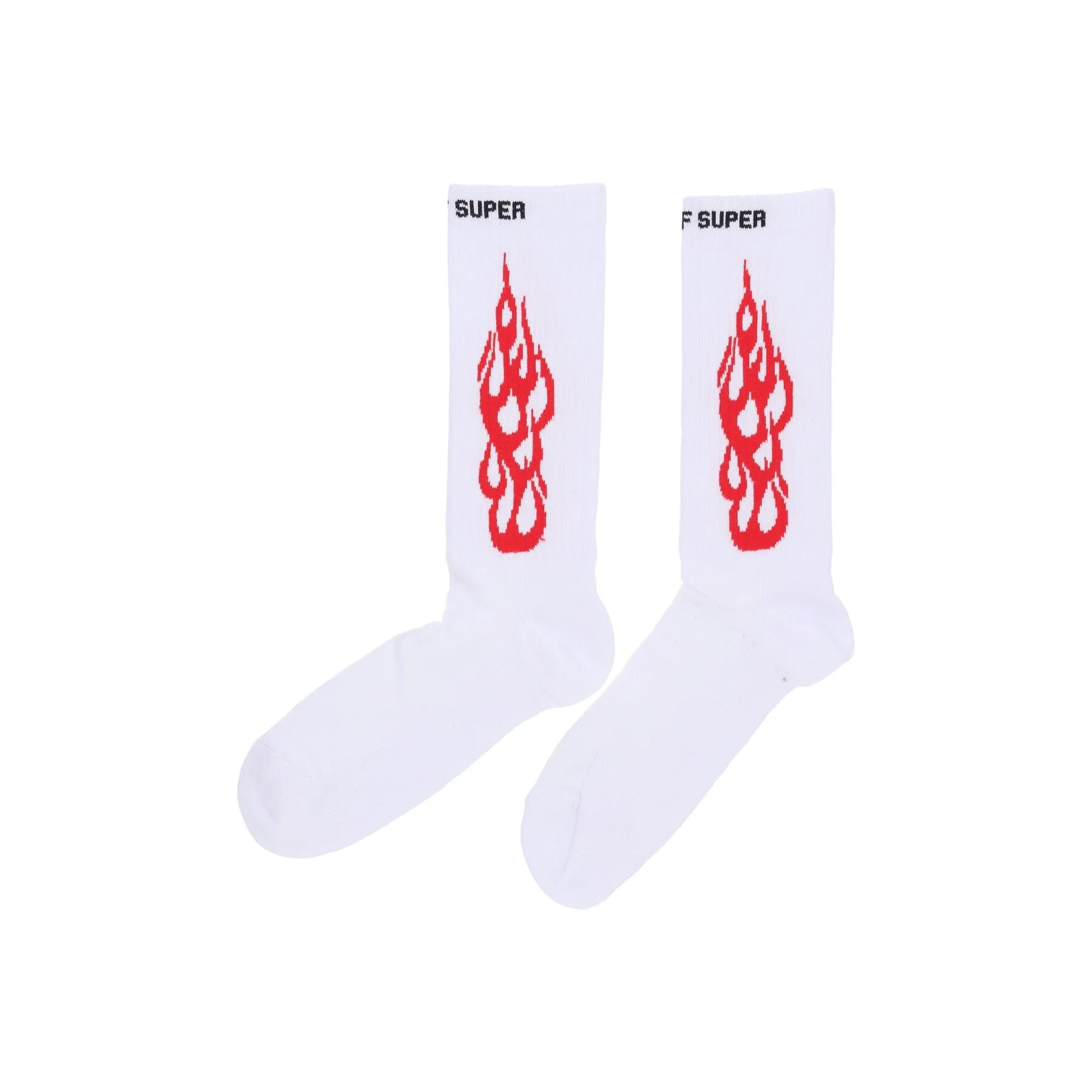 Calza Media Uomo Tribal Flame Socks White/red