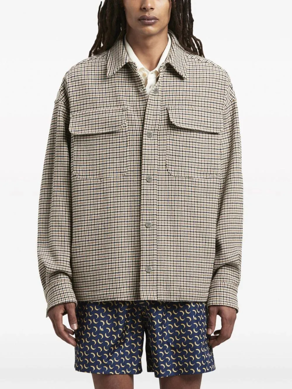 `Check Back Logo` Overshirt