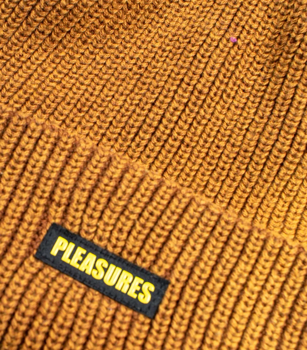 Cuffia Pleasures Impact Logo Beanie Marrone