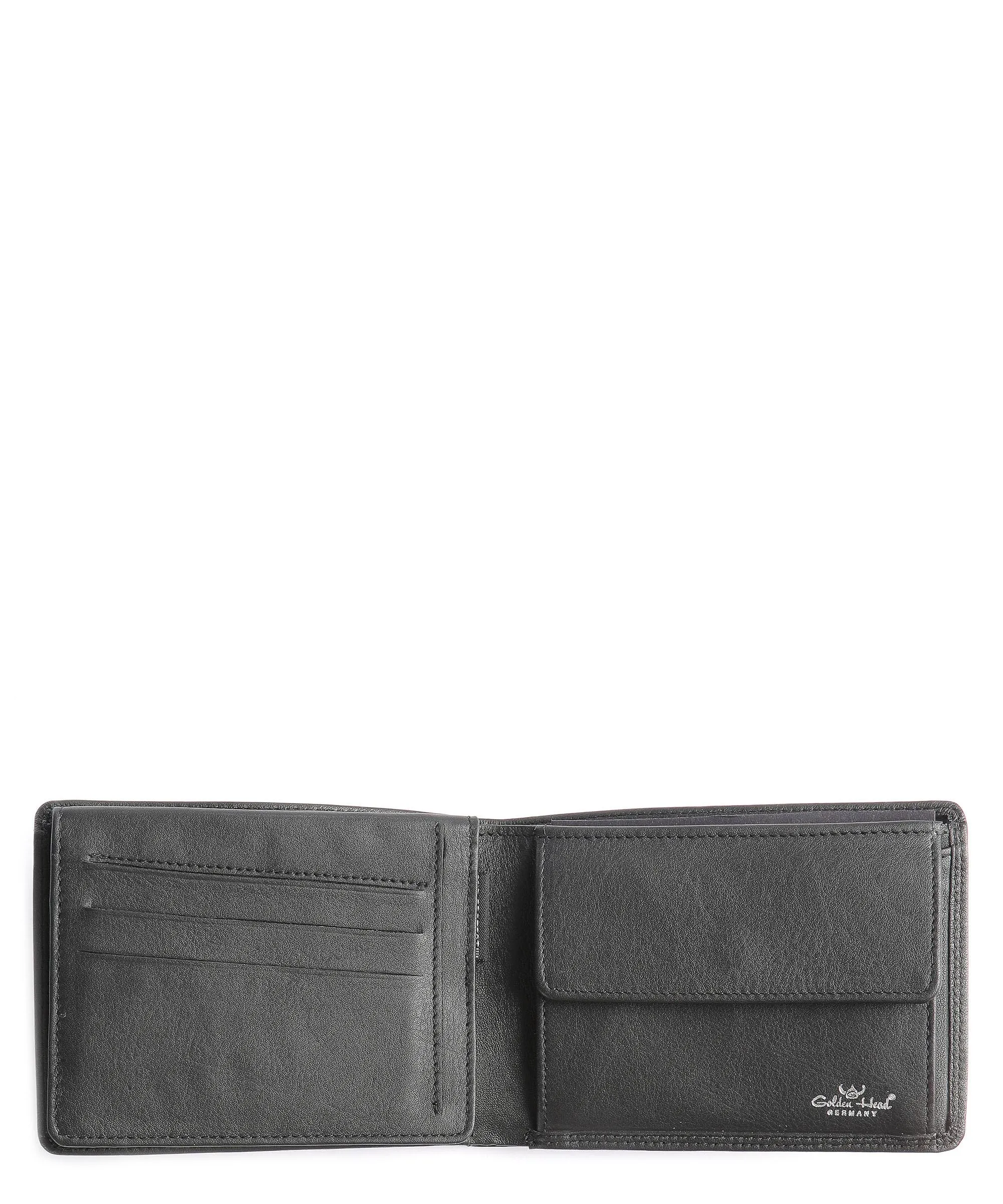  Golden Head Polo RFID RFID Portafoglio pelle nero  