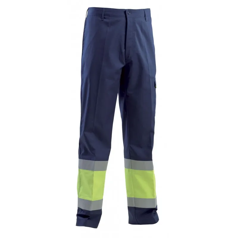 Pantalone da Lavoro Multitasche Alta visibilità Ignifugo Antistatico Pentavalente P&P Loyal AVI02 537