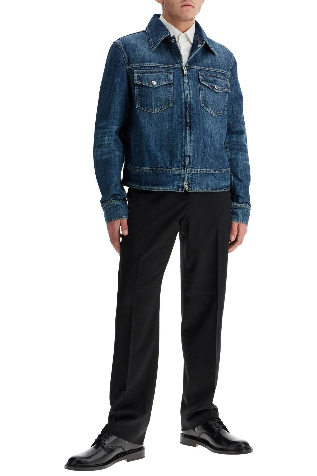 Pantaloni in lana pettinata Chino 22