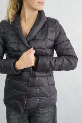 Piumino nero collo rimovibile | Trussardi