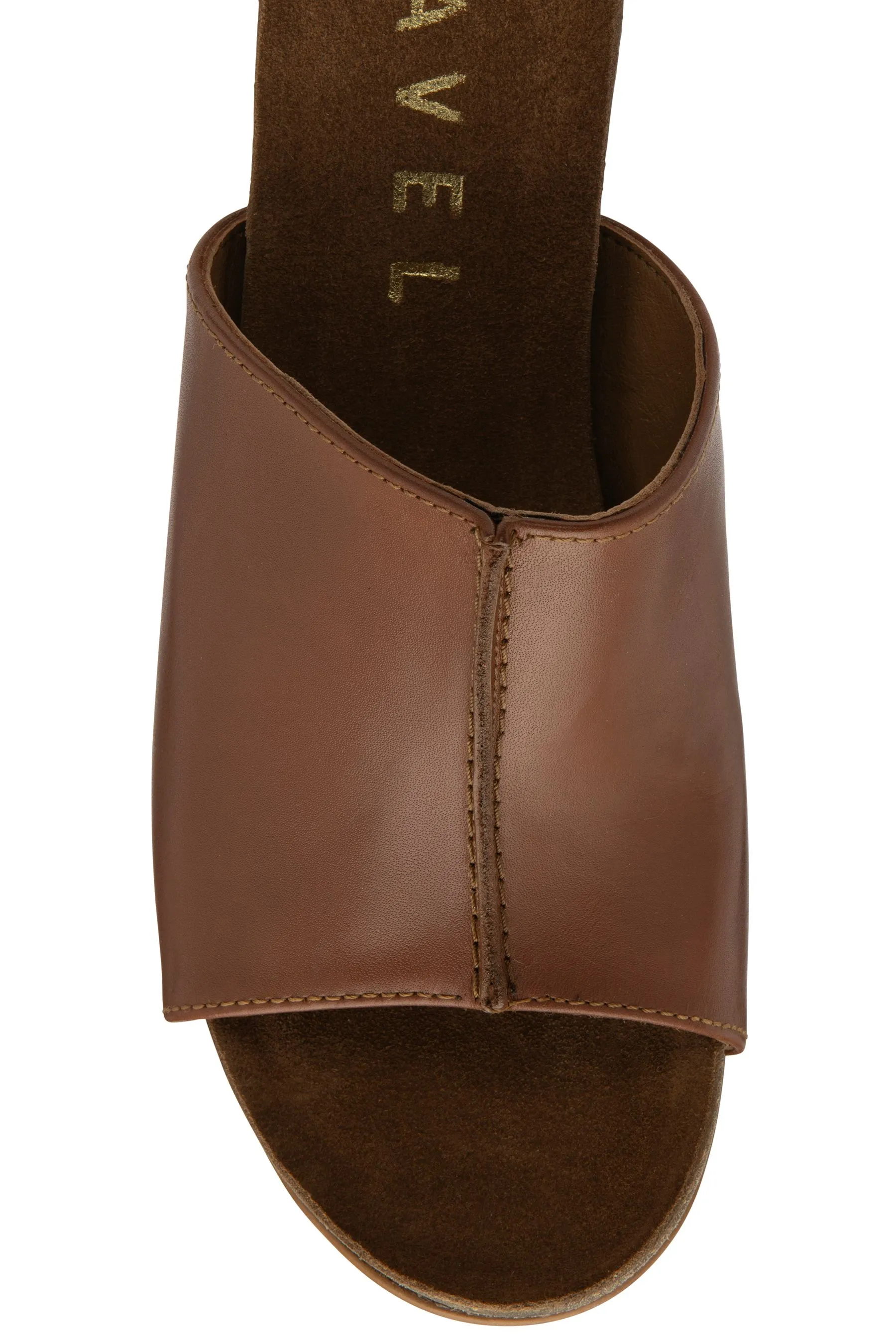 Ravel - Sandali sabot in pelle con zeppa    