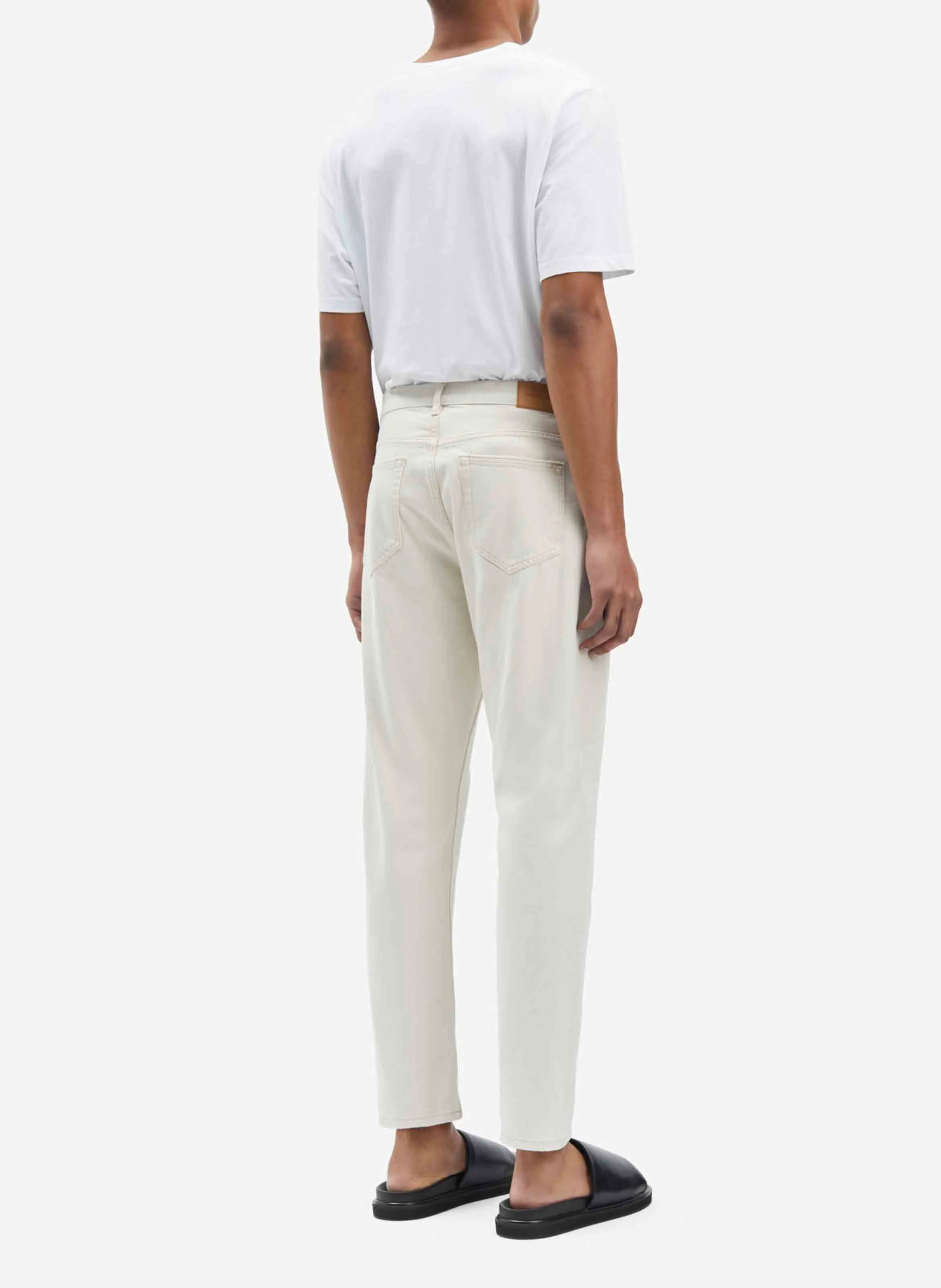  SAMSOE SAMSOE   SACOSMO - - Jeans dritti- 5 tasche- Taglio dritto- Effetto délavé | Bianco