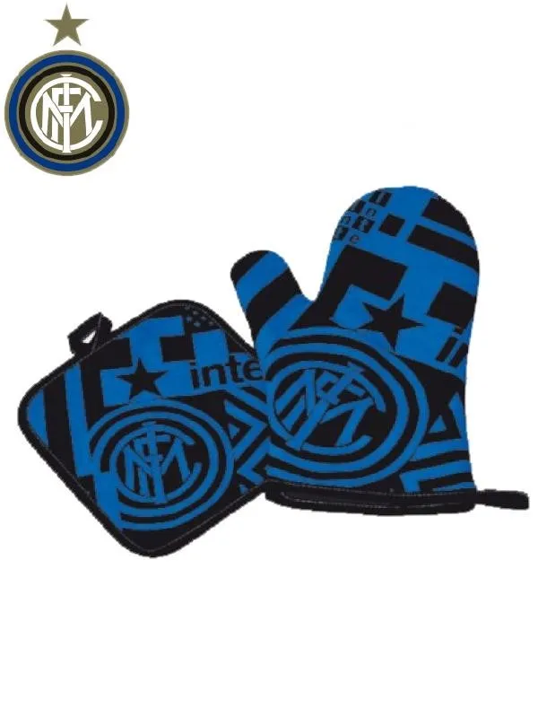 Set Barbeque Presina e Guanto Fc Internazionale accessorio cucina ufficiale *00274