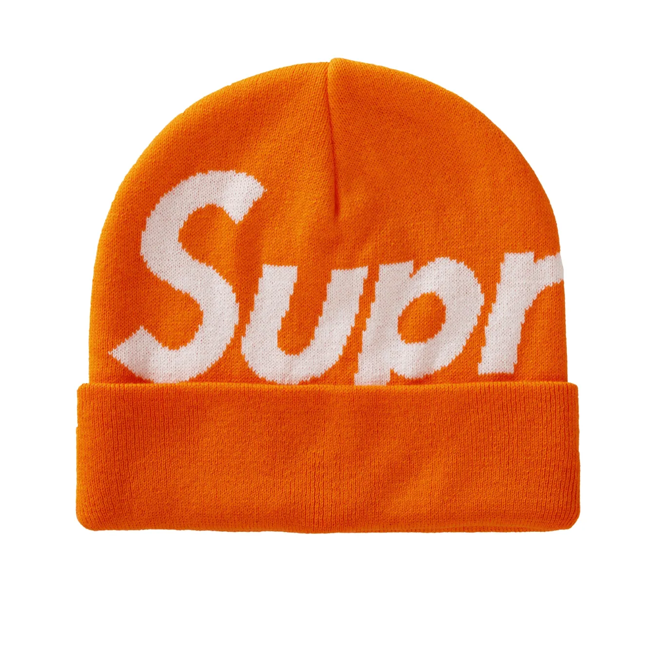 Supreme Big Logo Beanie (FW20) Bright Orange