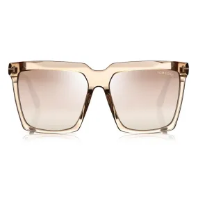 Tom Ford - Sabrina Sunglasses - Occhiali da Sole Squadrati - Beige - FT0764 - Occhiali da Sole - Tom Ford Eyewear