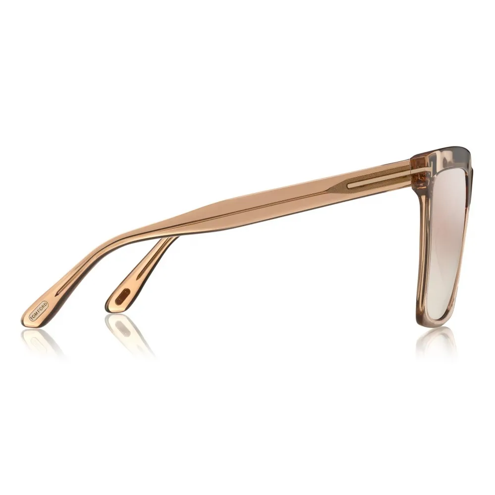 Tom Ford - Sabrina Sunglasses - Occhiali da Sole Squadrati - Beige - FT0764 - Occhiali da Sole - Tom Ford Eyewear